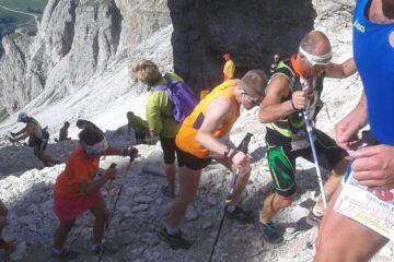 DOLOMITI SKYRACE : LUCA 70° 2h31 – ANDREA 139° 2h46 – ALESSIO 303° 3h10 – DAVID 357° 3h17 – DENIS 451° 3h28 – GIORGIO 510° 3h37
