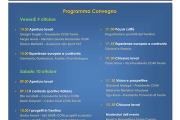 CONVEGNO CONI A TRENTO CONVEGNO CONI A TRENTO