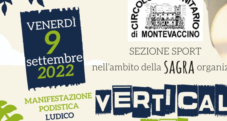 VERTICAL dei CANOPI: A Montevaccino la edizione 0 – Venerdi 9 Settembre 2022 – gara non competitiva di 3 km e 400D+