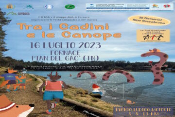 33^ TRA I CADINI E LE CANOPE – DOMENICA 16 LUGLIO 2023 ore 9.00 – NON COMPETITIVA da 5 km o 8 km oppure 13 km 💪😃