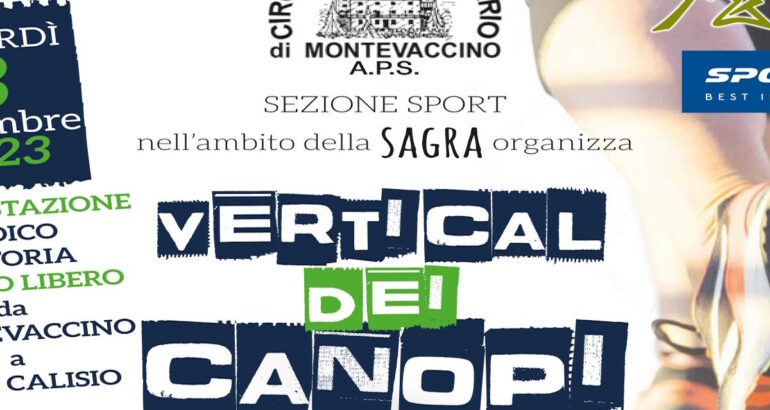 VERTICAL dei CANOPI: Venerdi 8 Settembre 2023 la prima edizione – No se pol mancar !!!